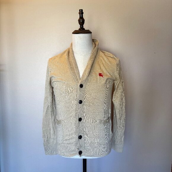 Burberry Black Label Men’s Beige Knit Cardigan - Size M - Picture 1 of 12